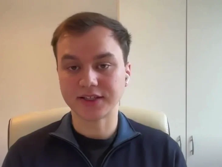 Ihor R., a TEEI Mentorship mentee, speaking on his recorded video testimonial.