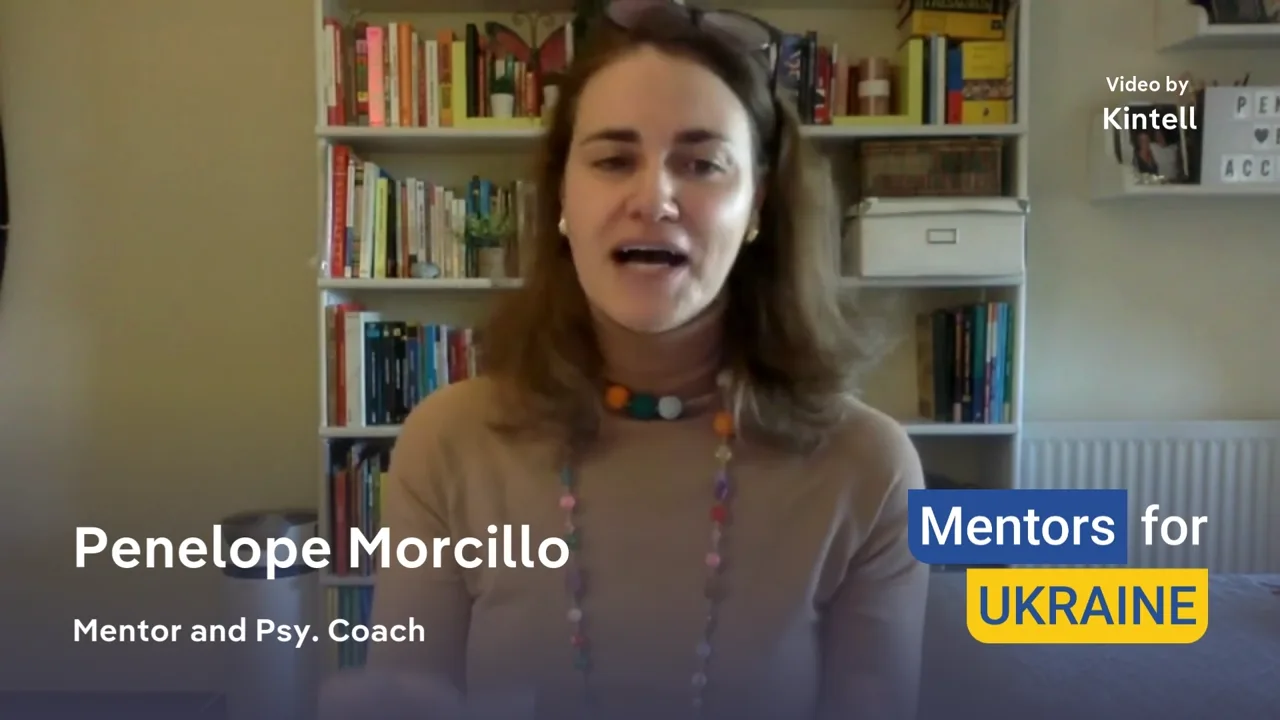 Penelope Morcillo, Volunteer mentor, in a still from the TEEI Mentorship programme film.