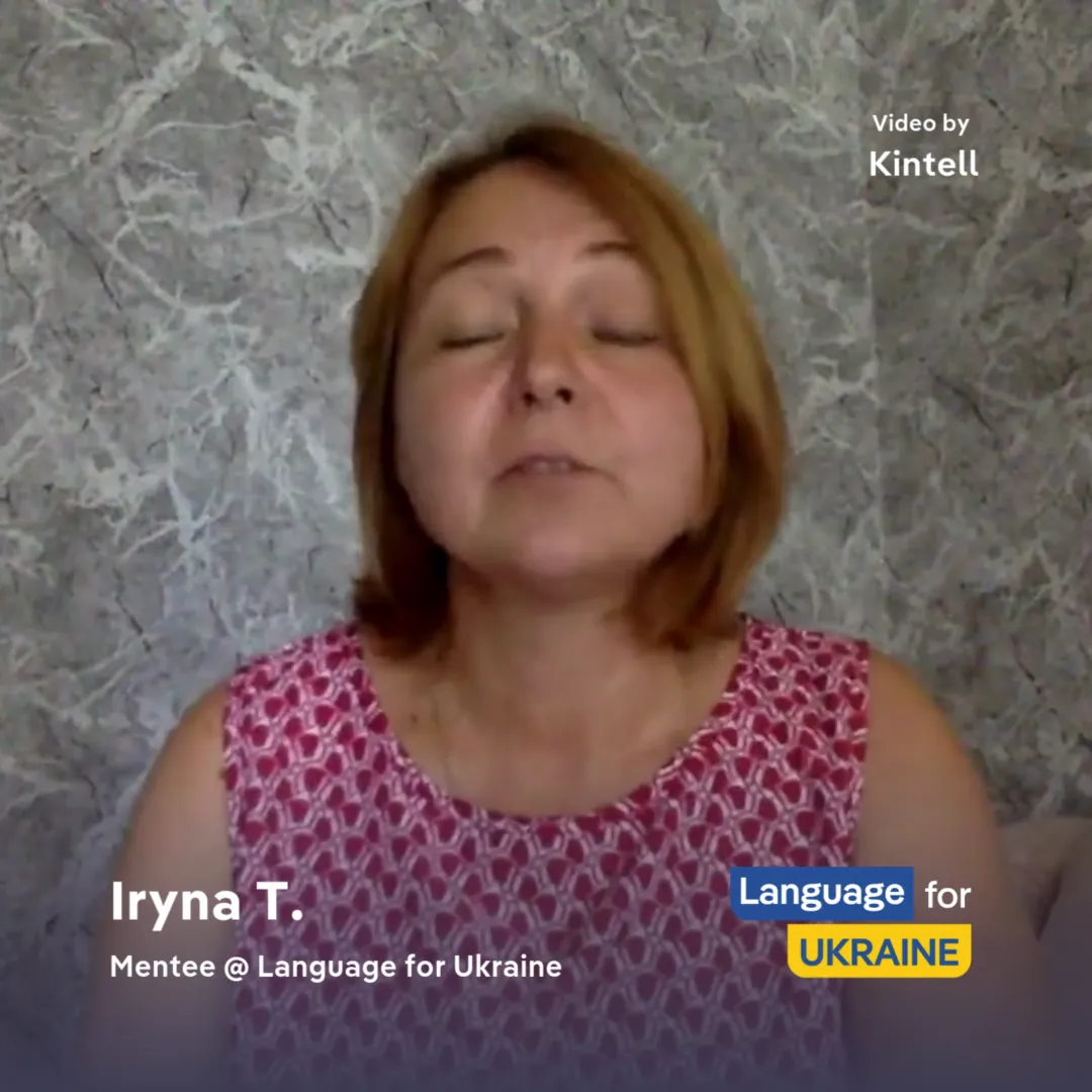 Iryna T., a TEEI Language programme participant
